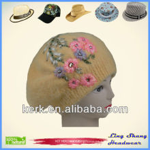 LSA16 Ningbo Lingshang Sombrero de las señoras de la venta caliente del invierno del angora del invierno